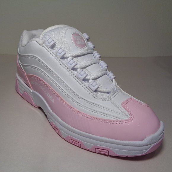 DC Shoes Size 8 M LEGACY LITE White Pink Sneakers New Women's Shoes - Picture 4 of 12